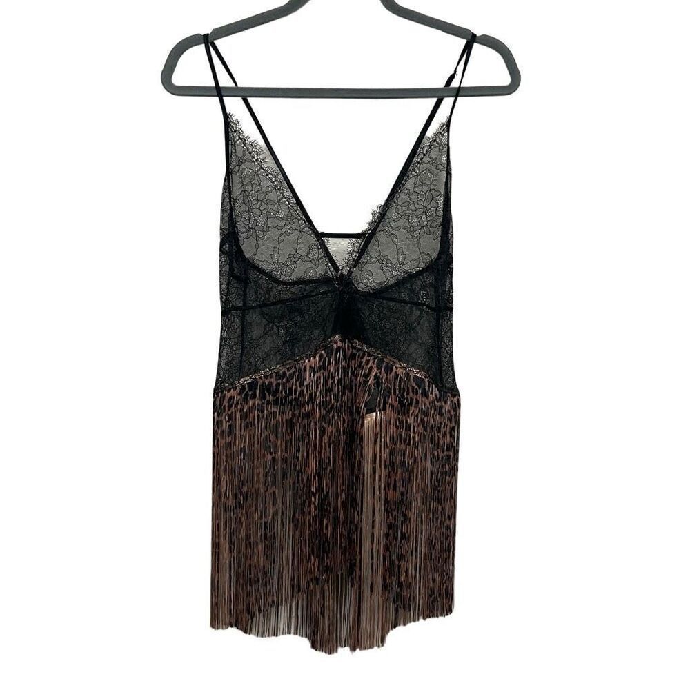 Victoria secret black lace blouse size large